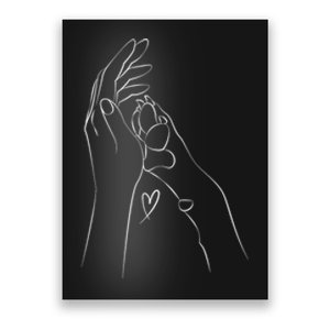 Dog And People Punch Hand Dog Friendship Fist Bump DogS Paw Poster