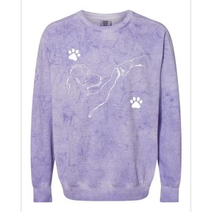 Dog And People Punch Hand Dog Friendship Fist Bump DogS Paw Colorblast Crewneck Sweatshirt