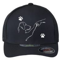 Dog And People Punch Hand Dog Friendship Fist Bump DogS Paw Flexfit Unipanel Trucker Cap