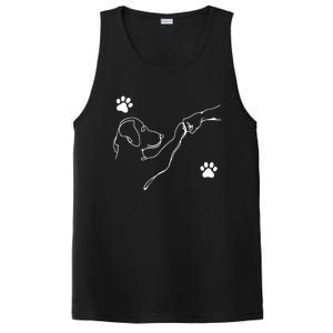 Dog And People Punch Hand Dog Friendship Fist Bump DogS Paw PosiCharge Competitor Tank