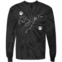 Dog And People Punch Hand Dog Friendship Fist Bump DogS Paw Tie-Dye Long Sleeve Shirt