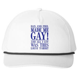 Dan And Phil Made Me Gay And Alli Got Was This Lousy Snapback Five-Panel Rope Hat