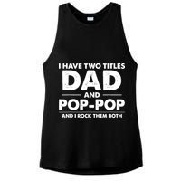 Dad And Pop Pop Ladies PosiCharge Tri-Blend Wicking Tank