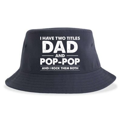 Dad And Pop Pop Sustainable Bucket Hat