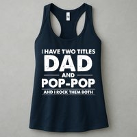 Dad And Pop Pop Womens Tank Top
