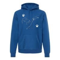 Dog And People Punch Hand Dog Friendship Fist Bump Dogs Paw Premium Hoodie