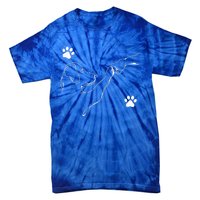 Dog And People Punch Hand Dog Friendship Fist Bump Dogs Paw Tie-Dye T-Shirt