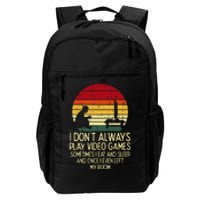 Dont Always Play Video Games Retro Gamer Ns Daily Commute Backpack