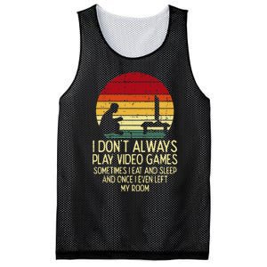 Dont Always Play Video Games Retro Gamer Ns Mesh Reversible Basketball Jersey Tank