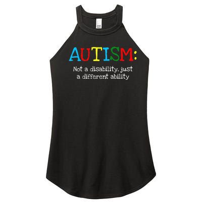 Different Ability puzzle Autism Awareness Women’s Perfect Tri Rocker Tank