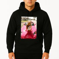 Devon Aoki Pink Race Car Hoodie