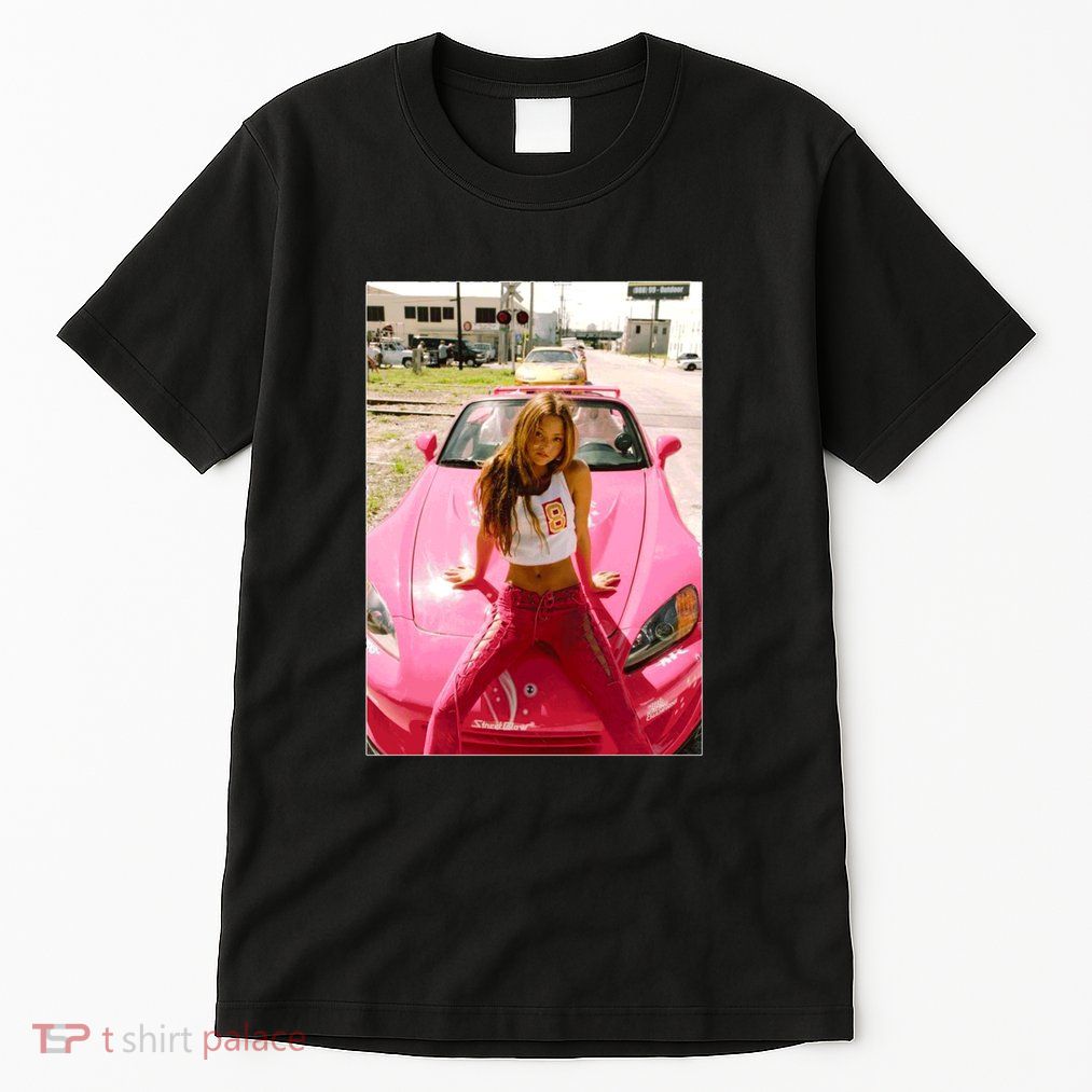 Devon Aoki Pink Race Car Tall T-Shirt
