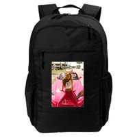 Devon Aoki Pink Race Car Backpack