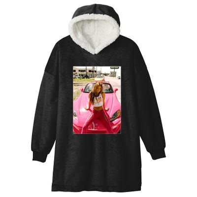 Devon Aoki Pink Race Car Hooded Wearable Blanket