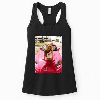 Devon Aoki Pink Race Car Womens Tank Top