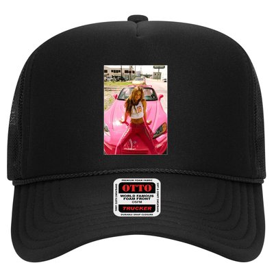 Devon Aoki Pink Race Car Trucker Hat