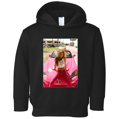 Devon Aoki Pink Race Car Toddler Hoodie