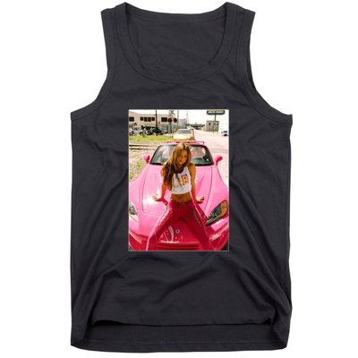 Devon Aoki Pink Race Car Tank Top