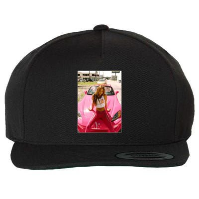 Devon Aoki Pink Race Car Wool Snapback Cap