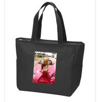Devon Aoki Pink Race Car Zip Tote Bag