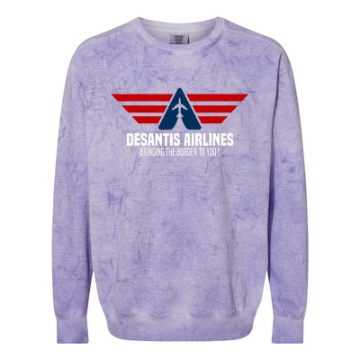 DeSantis Airlines Political DeSantis Colorblast Crewneck Sweatshirt