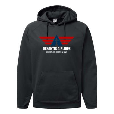 DeSantis Airlines Political DeSantis Performance Fleece Hoodie