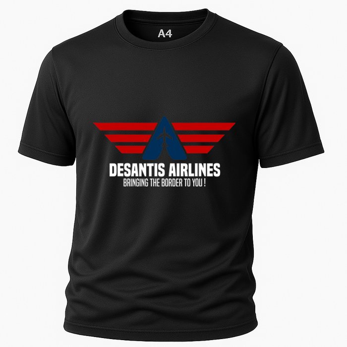 DeSantis Airlines Political DeSantis Cooling Performance Crew T-Shirt