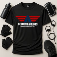 DeSantis Airlines Political DeSantis Cooling Performance Crew T-Shirt