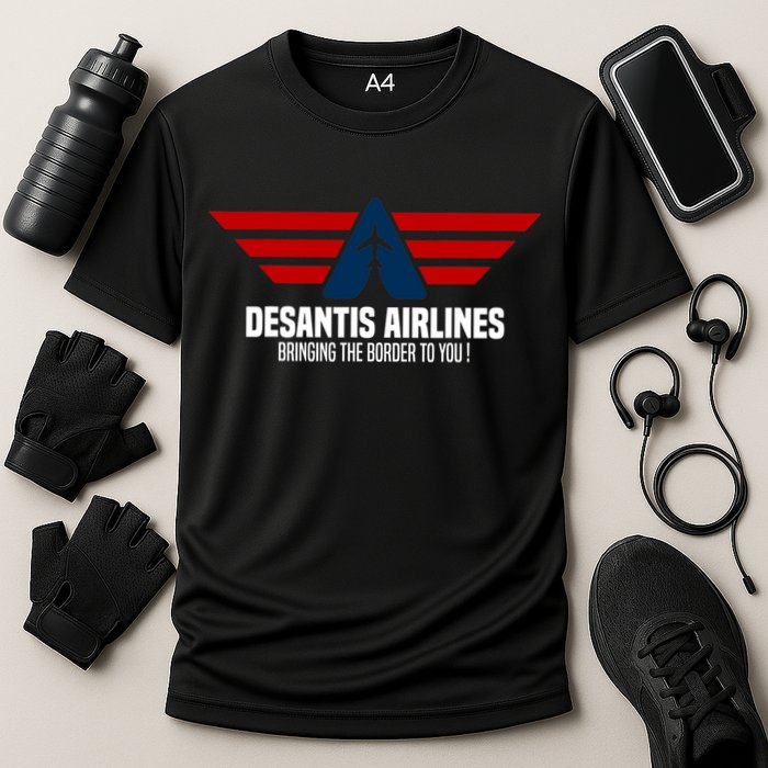 DeSantis Airlines Political DeSantis Cooling Performance Crew T-Shirt