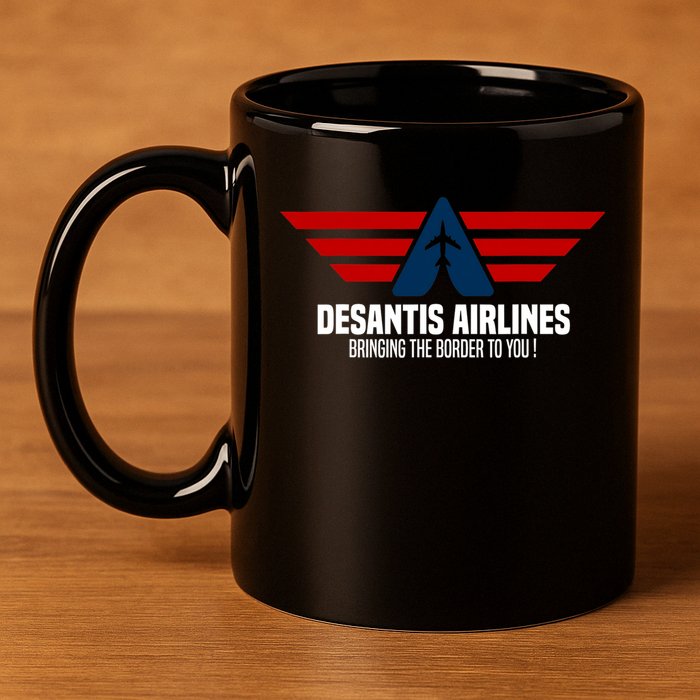 DeSantis Airlines Political DeSantis 11oz C Handle Ceramic Mug