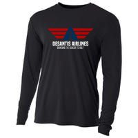 DeSantis Airlines Political DeSantis Cooling Performance Long Sleeve Crew