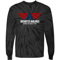 DeSantis Airlines Political DeSantis Tie-Dye Long Sleeve Shirt