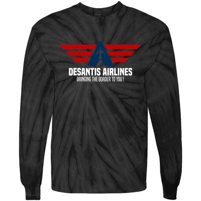 DeSantis Airlines Political DeSantis Tie-Dye Long Sleeve Shirt