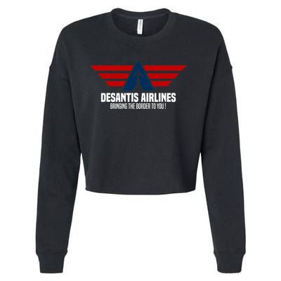 DeSantis Airlines Political DeSantis Cropped Pullover Crew