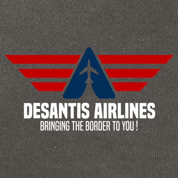 DeSantis Airlines Political DeSantis Cotton Canvas Backpack
