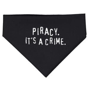 Dvd Anti Piracy Warning ItS A Crime USA-Made Doggie Bandana