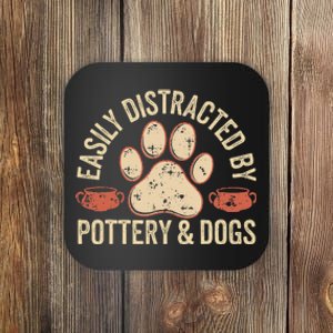 Dogs And Pottery Ceramic Artist Coaster