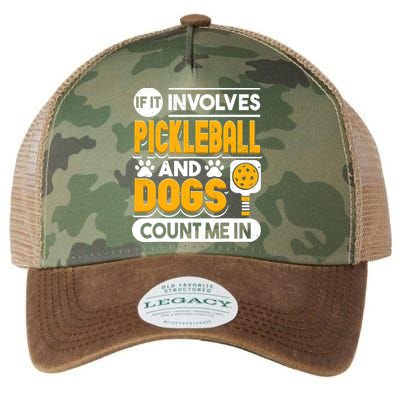 Dogs And Pickleball Lover Legacy Tie Dye Trucker Hat