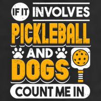 Dogs And Pickleball Lover 7 Panel Mesh Trucker Snapback Hat