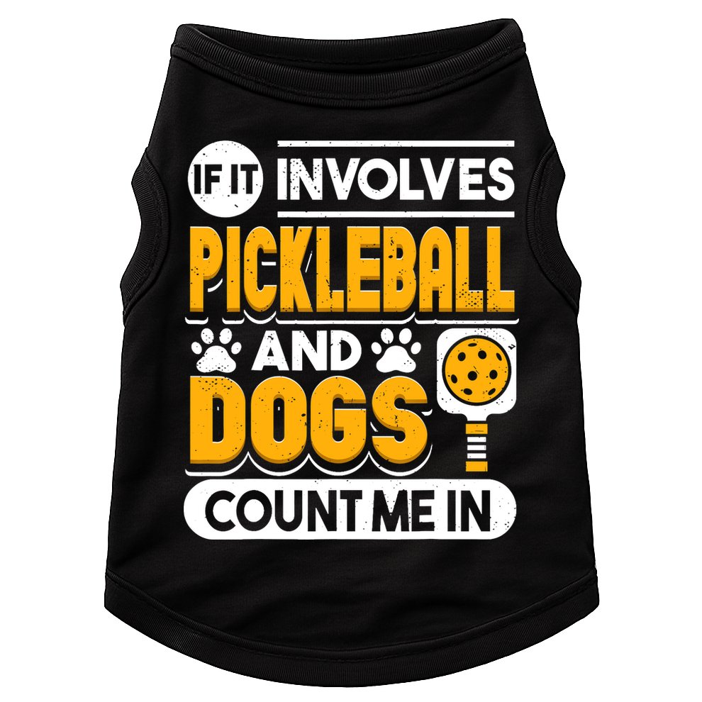 Dogs And Pickleball Lover Doggie Tank