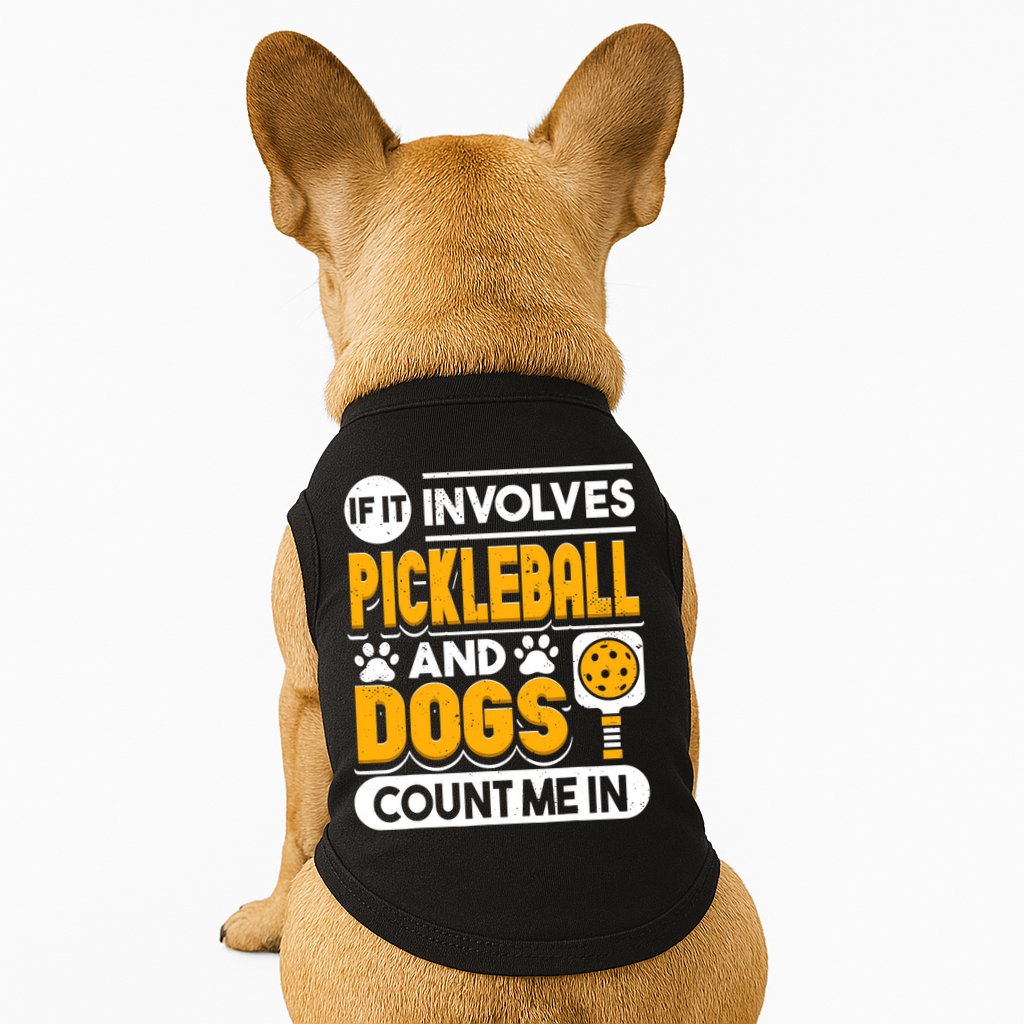 Dogs And Pickleball Lover Doggie Tank
