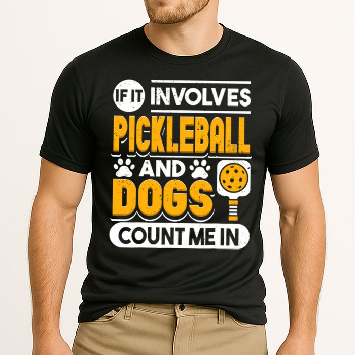Dogs And Pickleball Lover Cooling Performance Crew T-Shirt