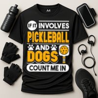 Dogs And Pickleball Lover Cooling Performance Crew T-Shirt