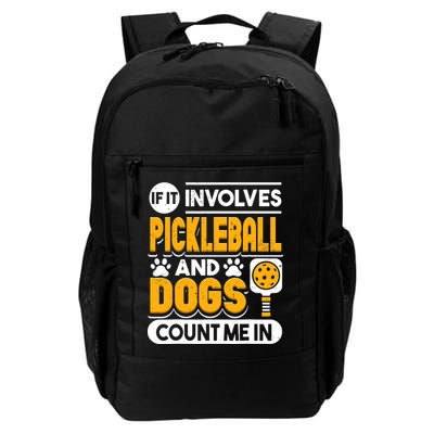 Dogs And Pickleball Lover Daily Commute Backpack