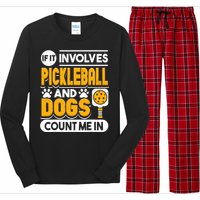 Dogs And Pickleball Lover Long Sleeve Pajama Set