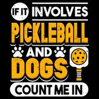 Dogs And Pickleball Lover Flatbill Hat