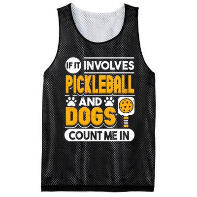 Dogs And Pickleball Lover Mesh Reversible Basketball Jersey Tank