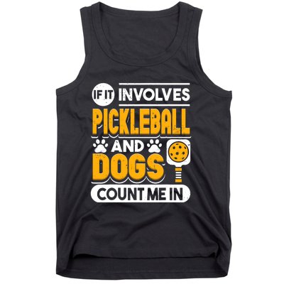 Dogs And Pickleball Lover Tank Top