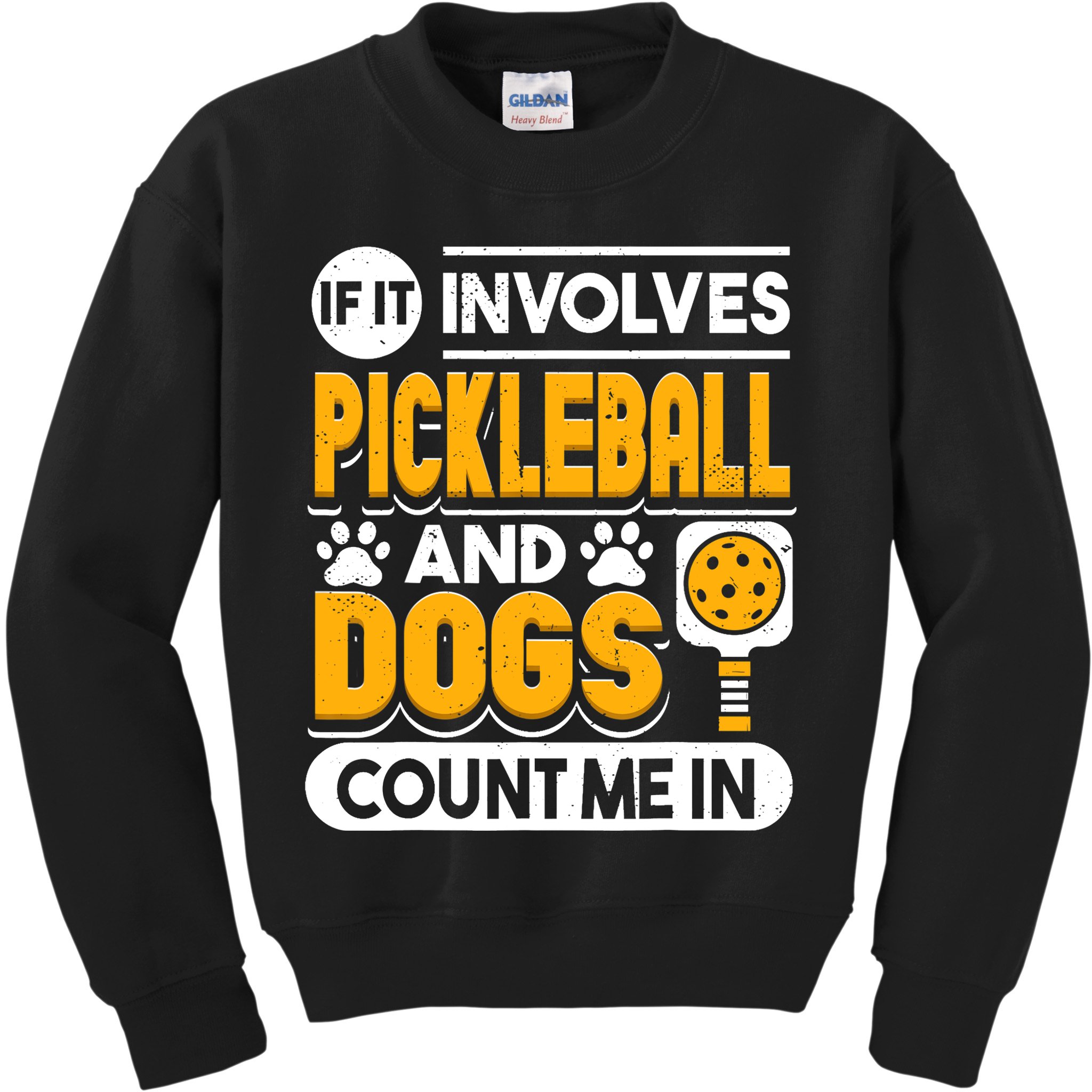 Dogs And Pickleball Lover Kids Sweatshirt