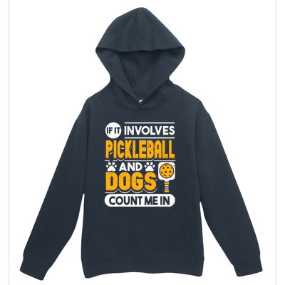 Dogs And Pickleball Lover Urban Pullover Hoodie